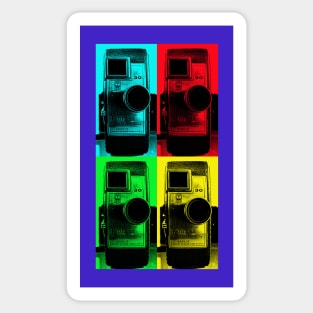 Pop Art Vintage Camera Sticker